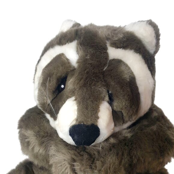 Beta Toys Realistic Raccoon Plush 21.5" Sammy Stuffed Animal So Soft Lifelike - Picture 7 of 8
